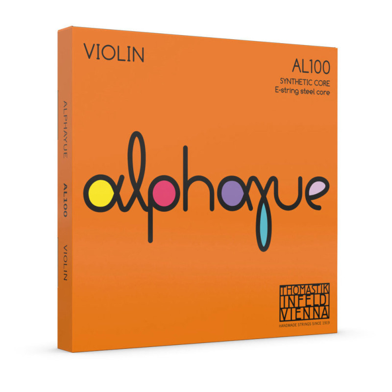 THOMASTIK-INFELD Cordes Violon ALPHAYUE  Âme Nylon Jeu medium 4/4