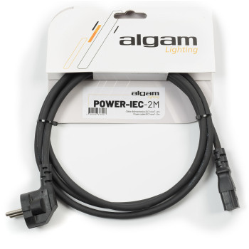 ALGAM LIGHTING POWER-IEC-2M câble d'alimentation iec 1 mm² - 2 m