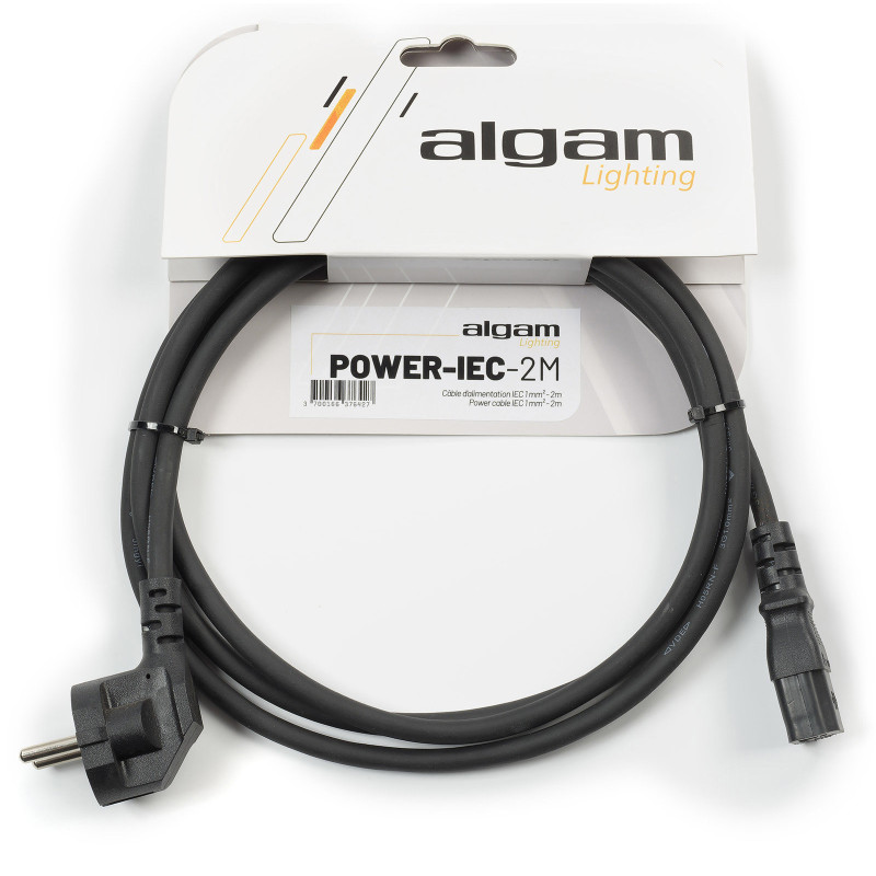ALGAM LIGHTING POWER-IEC-2M câble d'alimentation iec 1 mm² - 2 m
