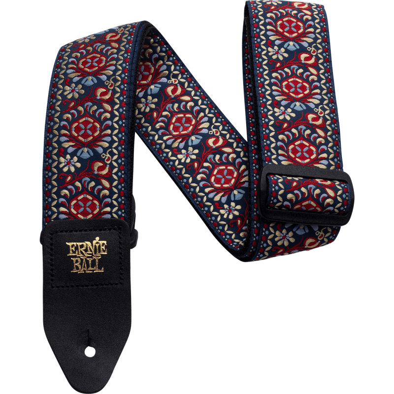 ERNIE BALL 4091 sangle jacquard royal bloom