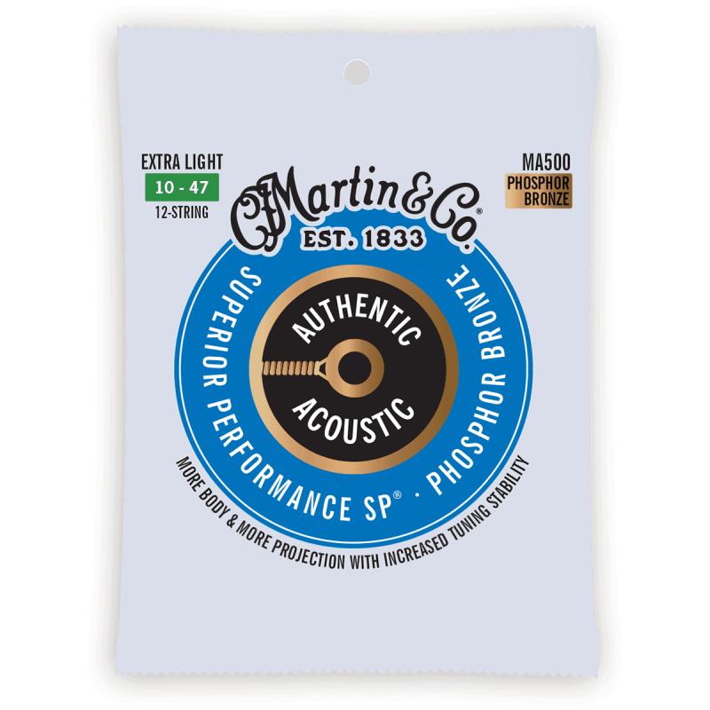 MARTIN MA500 authentic 12 cordes extra light 92/8