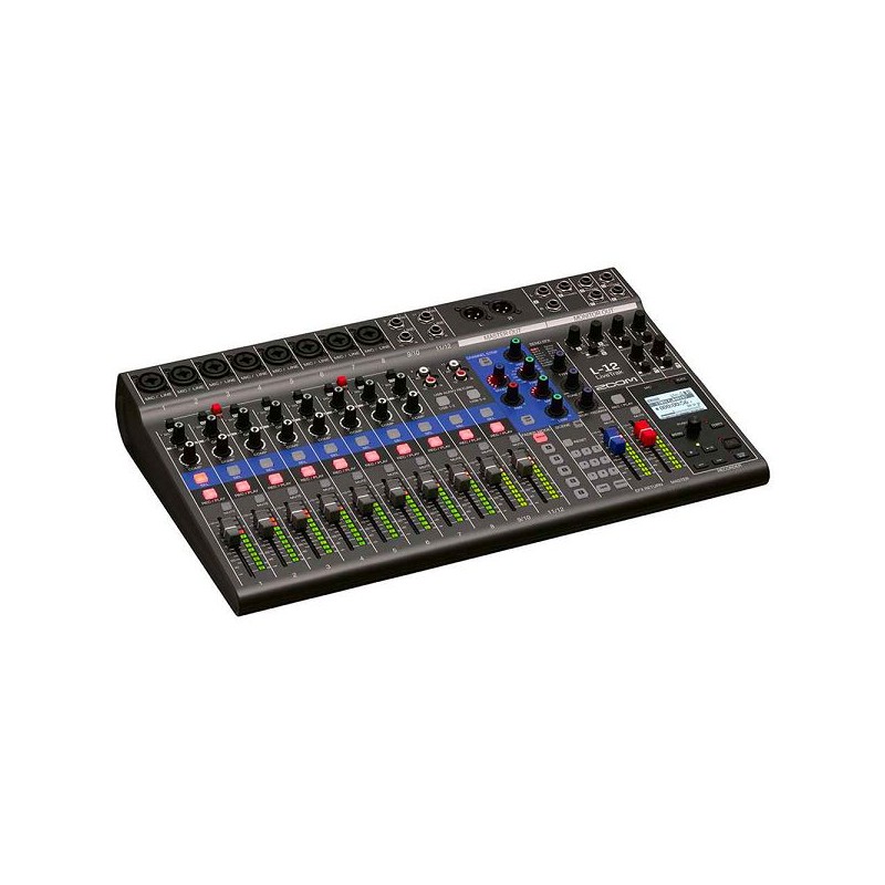 ZOOM L-12 LIVETRACK Console mixage 12 voies 5 mixages casques individuels  enregistreur multipiste et interface audio