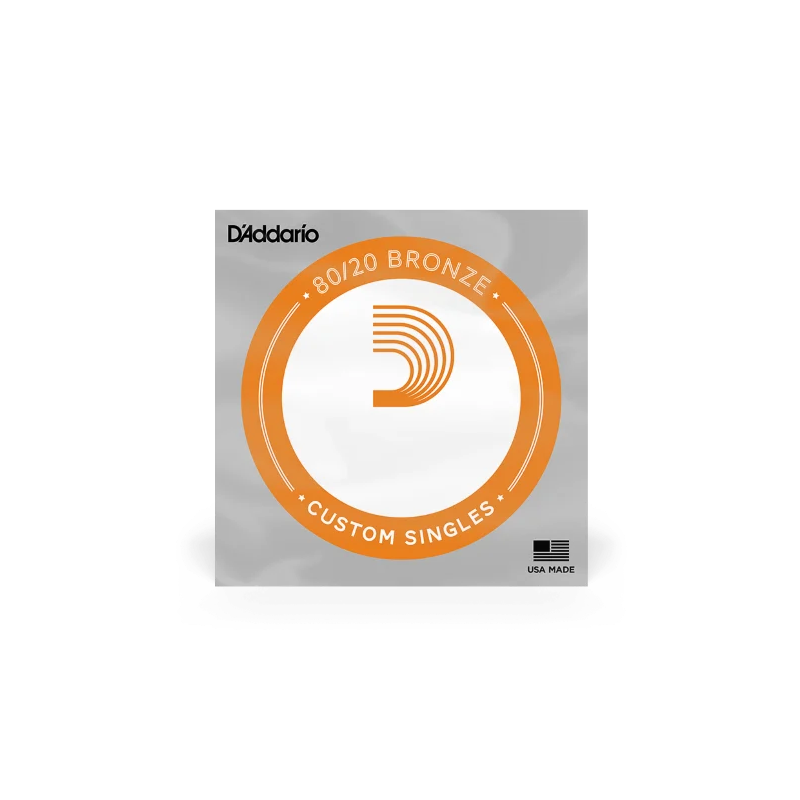 D'ADDARIO BW042 D'Addario Corde seule avec filet de bronze pour guitare acoustique D'Addario BW042, .042