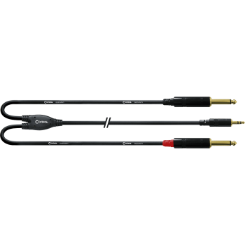 CORDIAL CFY3WPP câble y bretelle minijack stéréo/2 jack mono 3 m