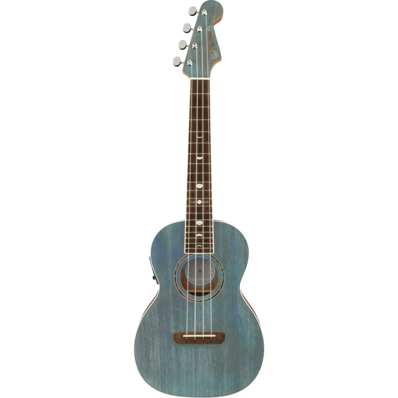 FENDER Dani Harrison Uke touche Noyer Turquoise