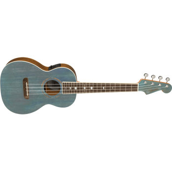 FENDER Dani Harrison Uke touche Noyer Turquoise