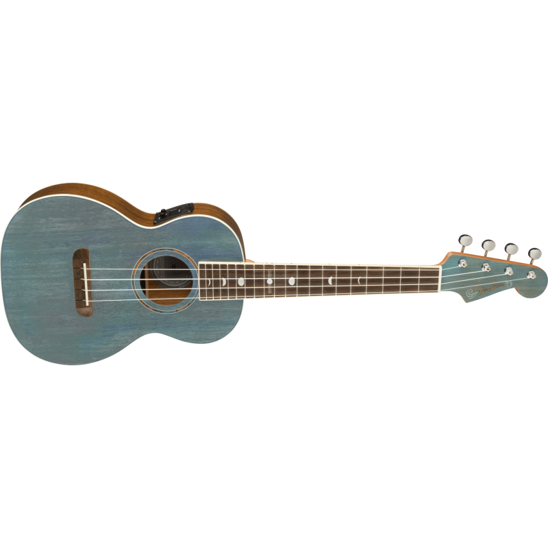 FENDER Dani Harrison Uke touche Noyer Turquoise