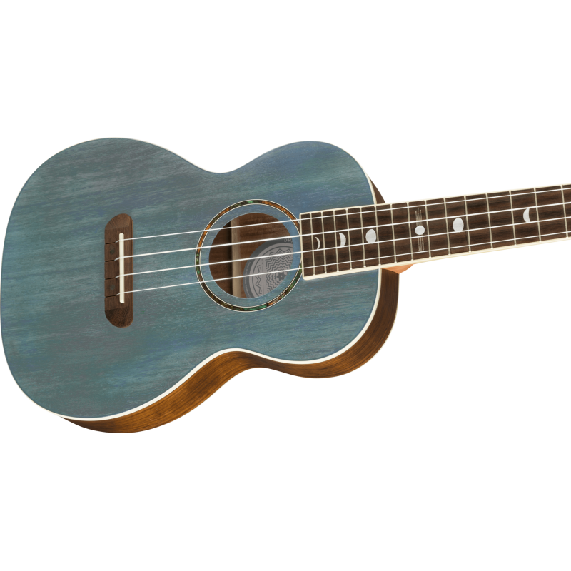 FENDER Dani Harrison Uke touche Noyer Turquoise