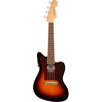 FENDER Fullerton Jazzmaster Uke touche Noyer plaque tortoise 3-Color Sunburst