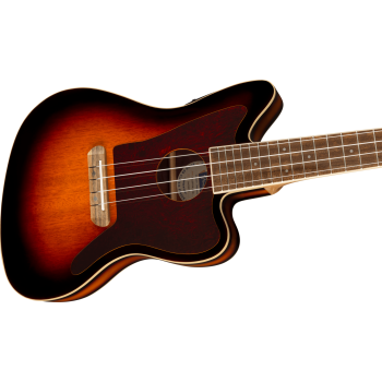 FENDER Fullerton Jazzmaster Uke touche Noyer plaque tortoise 3-Color Sunburst