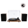 ENOVA HIFI VISION2 SET WDL Platine Vinyle Hifi à Courroie USB/Récepteur Bluetooth + Enceintes Passives en Finition Bois
