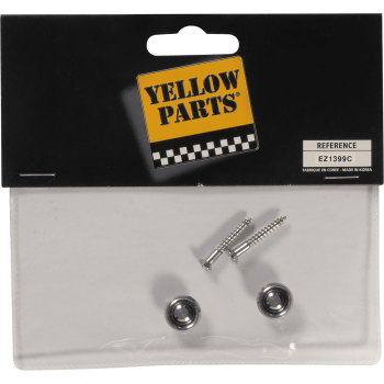 YELLOW PARTS EZ1399C attache-courroie + vis chrome - lot de 2
