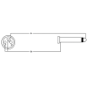 CORDIAL CCM10FP câble audio xlr femelle/jack mono 10 m