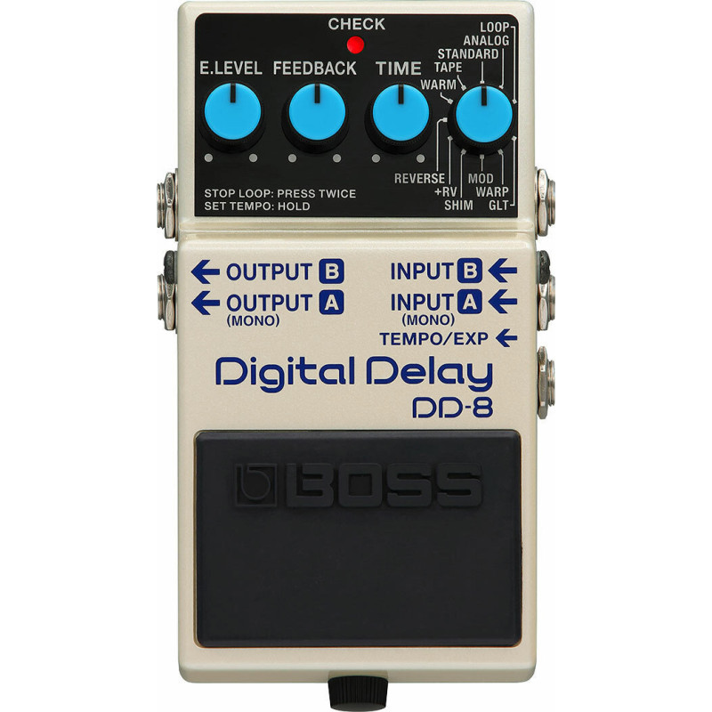 BOSS DD-8 advanced compact digital delay avec 11 delay modes