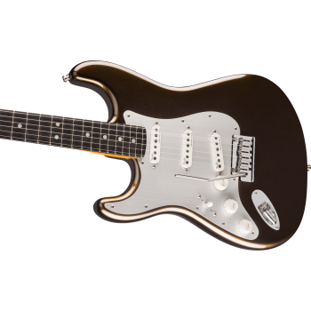 FENDER American Ultra II Stratocaster Gaucher touche ebene Texas Tea