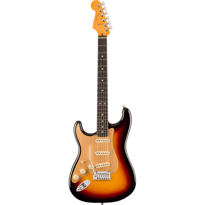 FENDER American Ultra II Stratocaster Gaucher touche ebene Ultraburst