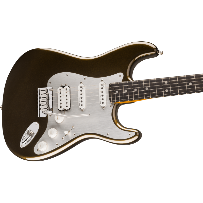 FENDER American Ultra II Stratocaster HSS touche ebene Texas Tea