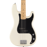 FENDER Standard Precision Bass touche erable plaque noire Olympic White