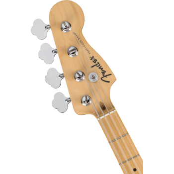 FENDER Standard Precision Bass touche erable plaque noire Olympic White