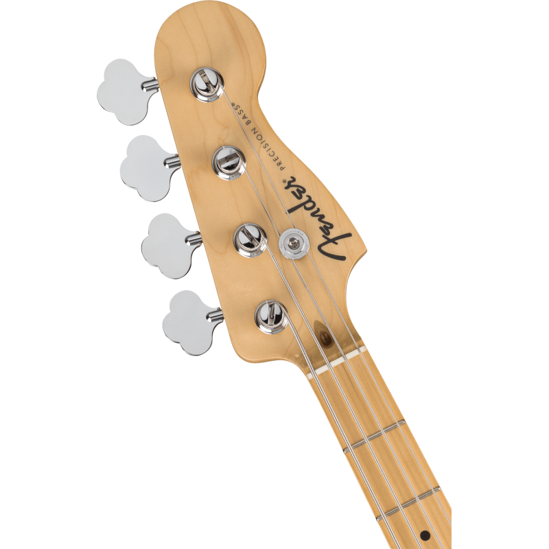 FENDER Standard Precision Bass touche erable plaque noire Olympic White