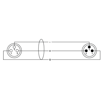 CORDIAL CPM10FM câble micro xlr 10 m
