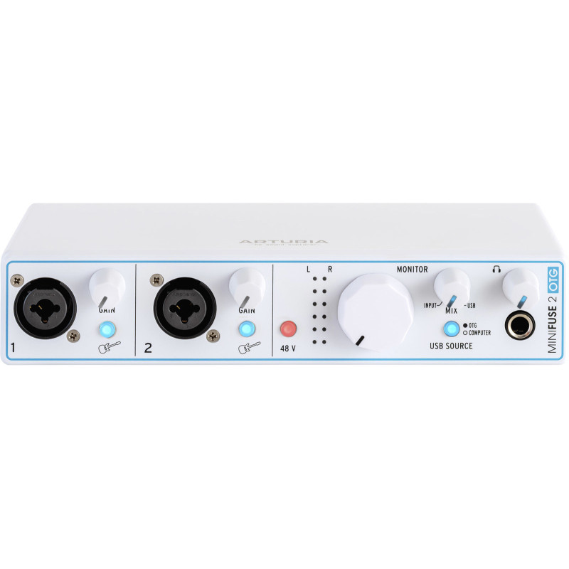ARTURIA MINIFUSE2-OTG-WH interface audio usb 2 entrées minifuse otg blanche