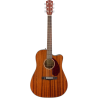 FENDER CD-140SCE Dreadnought touche Noyer All-Mahogany avec valise