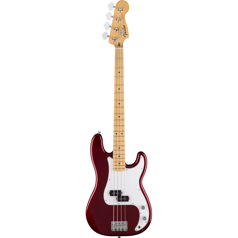 FENDER Standard Precision Bass touche erable plaque blanche Candy Cola