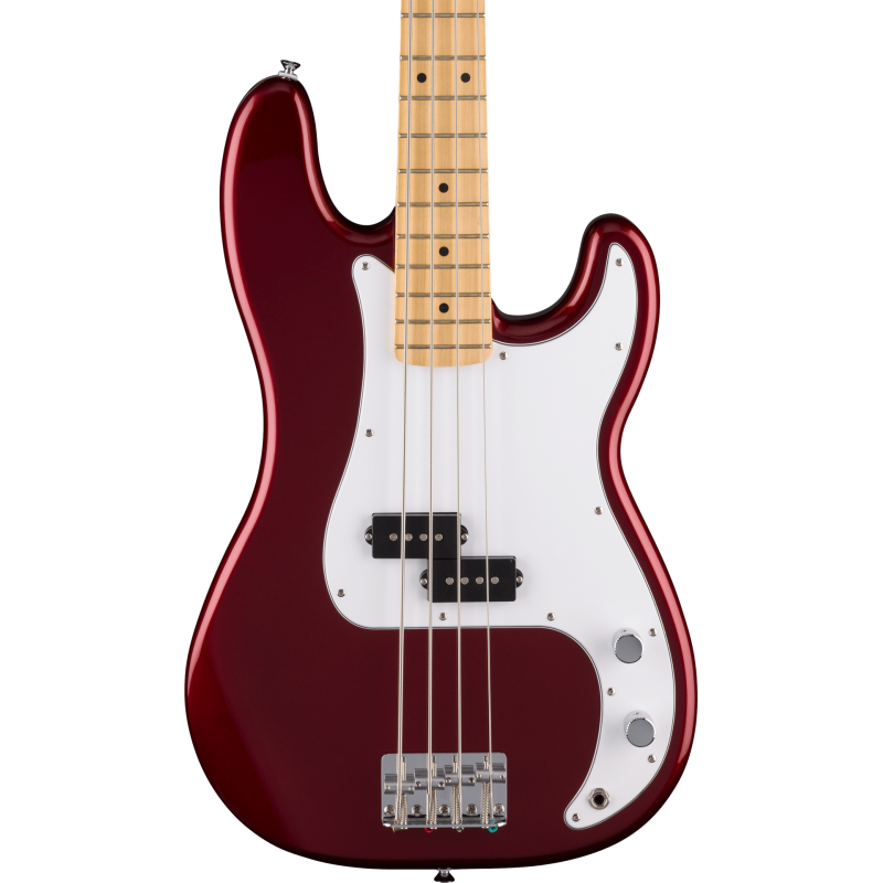 FENDER Standard Precision Bass touche erable plaque blanche Candy Cola