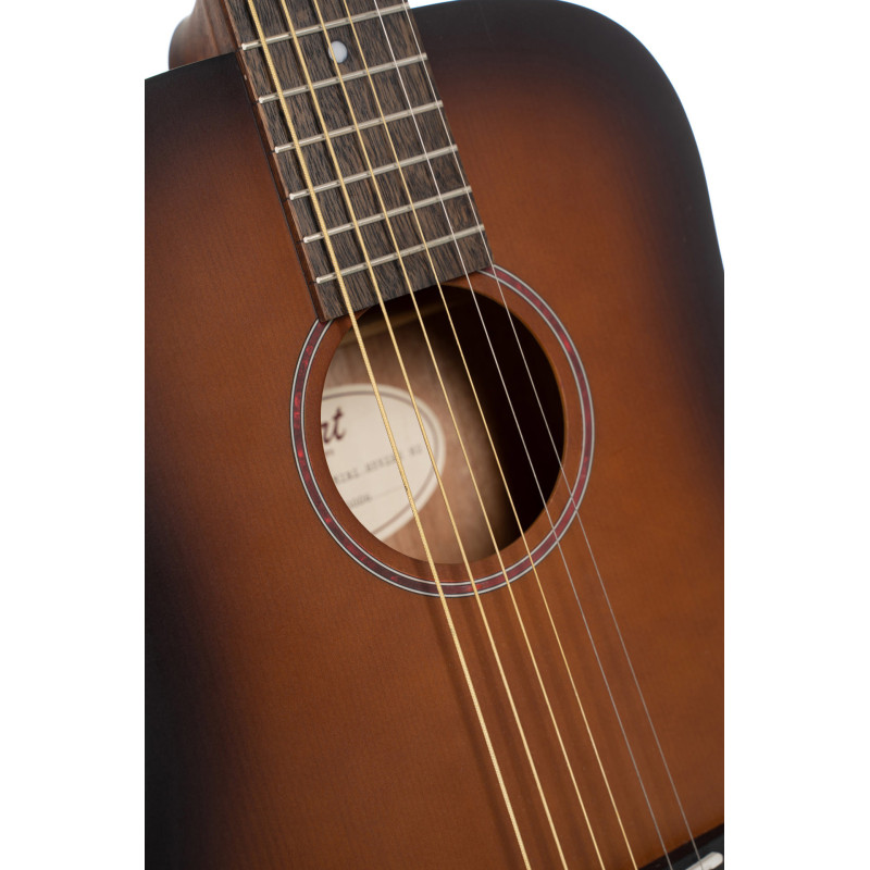 CORT EARTHGO-BOPBB guitare cort earth go hyvibe, housse