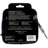 ERNIE BALL 6466 câbles instrument flex jack/jack coudé 6m violet