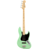 FENDER American Performer Jazz Bass Maple Fingerboard Satin Surf Green - Déstockage