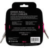 ERNIE BALL 6418 câbles instrument flex jack/jack 6m rose