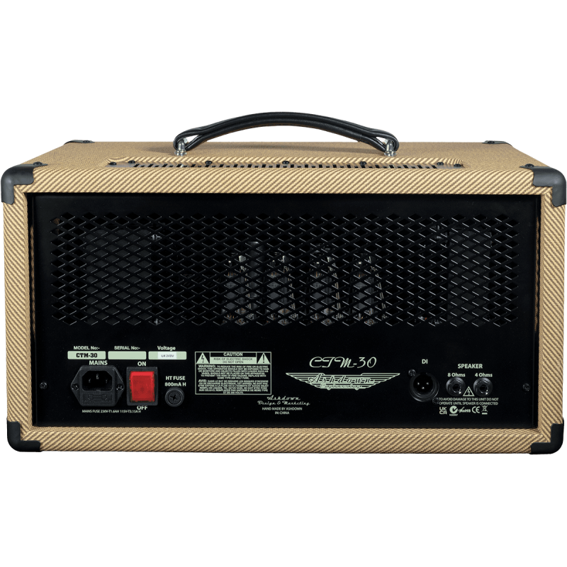 ASHDOWN CTM-30-TWEED tête d'amplis à lampe ctm tweed 30w