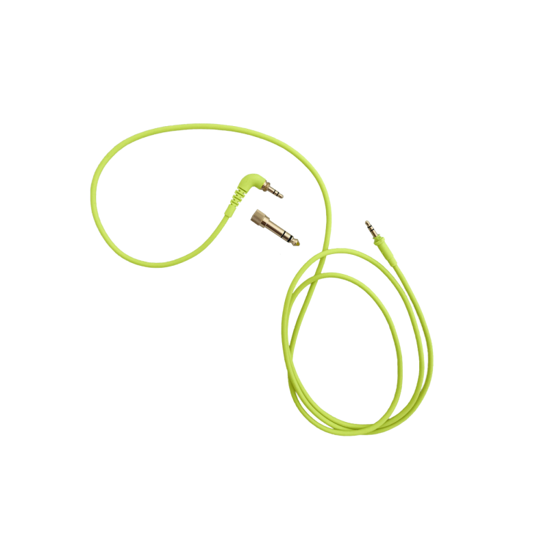 AIAIAI C19 câble droit 1,5m jaune fluo avec adaptateur c05