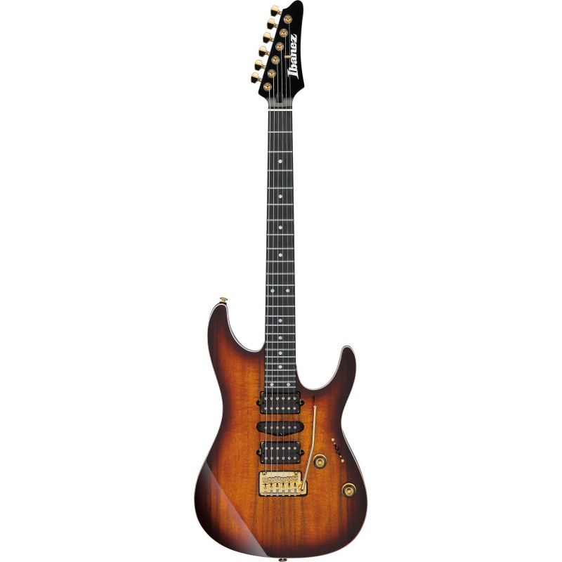 IBANEZ AZ47P2KDEB Dragon Eye Burst Guitare electrique avec housse