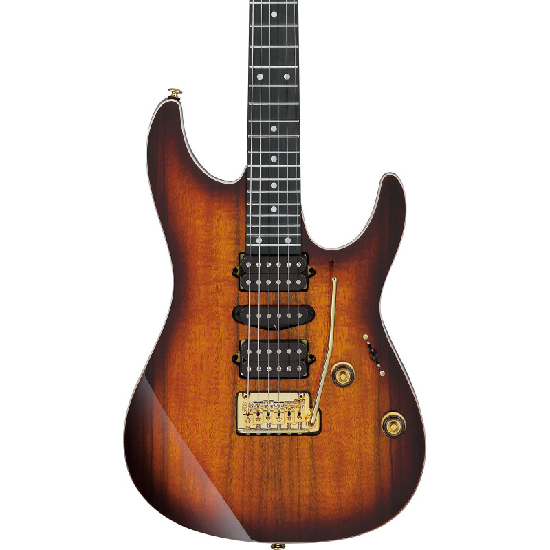 IBANEZ AZ47P2KDEB Dragon Eye Burst Guitare electrique avec housse