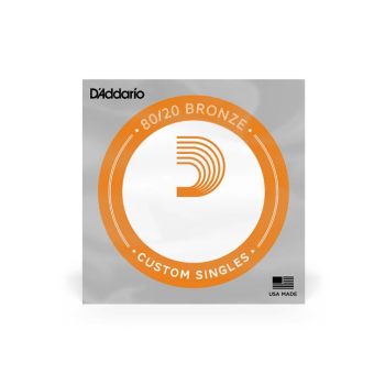 D'ADDARIO BW034 D'Addario Corde seule avec filet de bronze pour guitare acoustique D'Addario BW034, .034