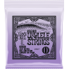 ERNIE BALL 2327 ukulélé concert/ténor en nylon noir à boule avec sol grave filé