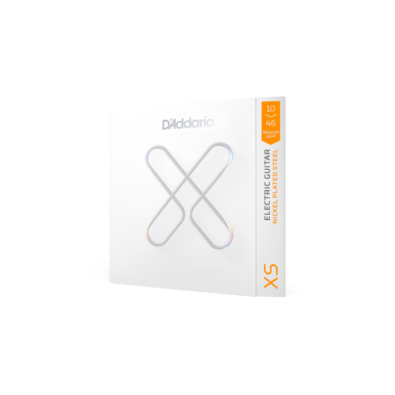 D'ADDARIO XSE1046 Cordes XS Nickel avec revêtement pour guitare électrique, 10-46 Regular Light