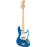 FENDER Standard Jazz Bass touche erable plaque blanche Aqua Marine Metallic
