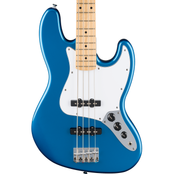 FENDER Standard Jazz Bass touche erable plaque blanche Aqua Marine Metallic