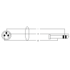 CORDIAL CPM2.5MV câble audio stéréo xlr mâle/jack 2,5 m