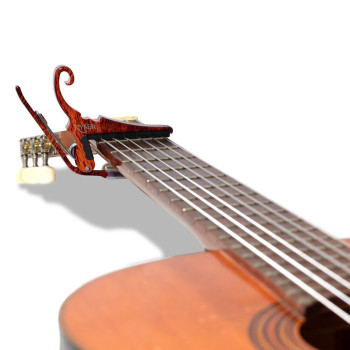 KYSER Capodastre Capodastre quick-change pour guitare classique Couleur palissandre
