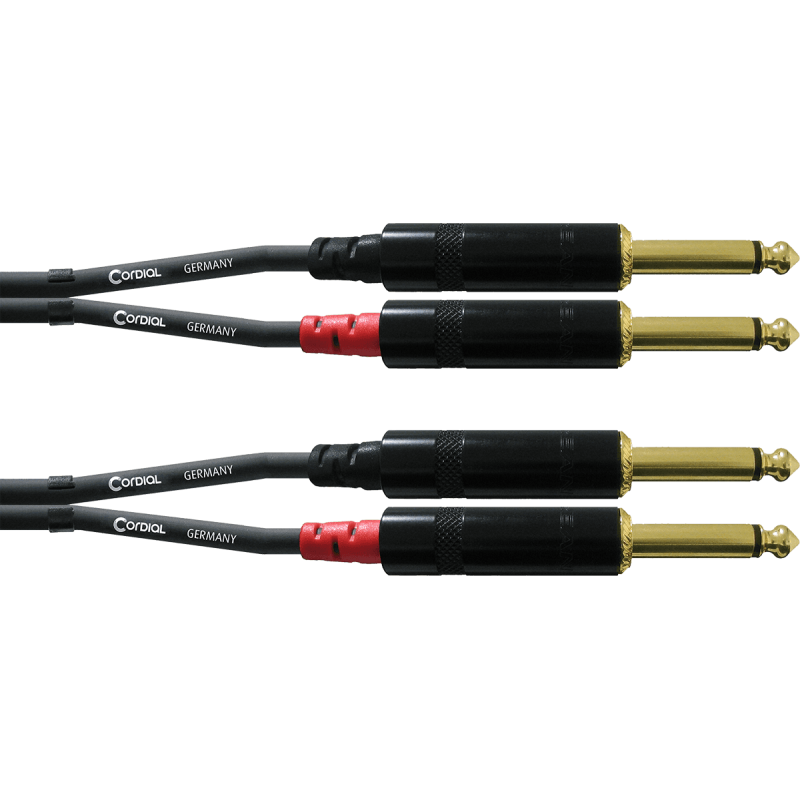 CORDIAL CFU6PP câble audio double jack mono 6 m