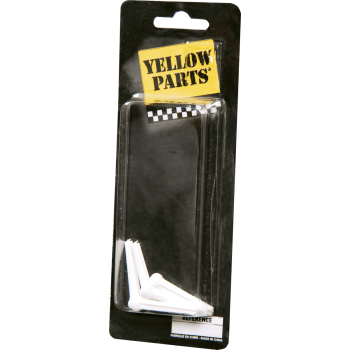 YELLOW PARTS EZ1410W chevilles plastiques blanches pour guitare folk - lot de 6