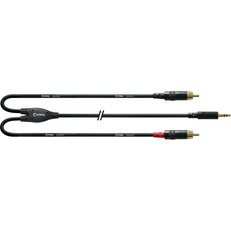 CORDIAL CFY3WCC câble y bretelle minijack stéréo/2 rca 3 m