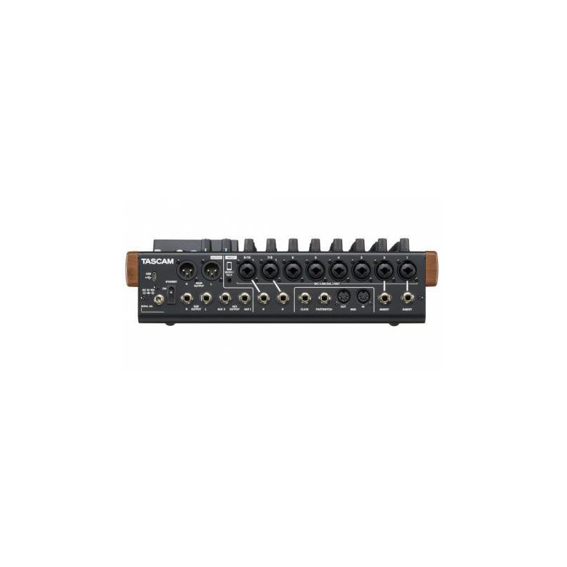 TASCAM Model 12 Console de mixage analogique 10 voies et enregistreur 12 canaux sur carte SD