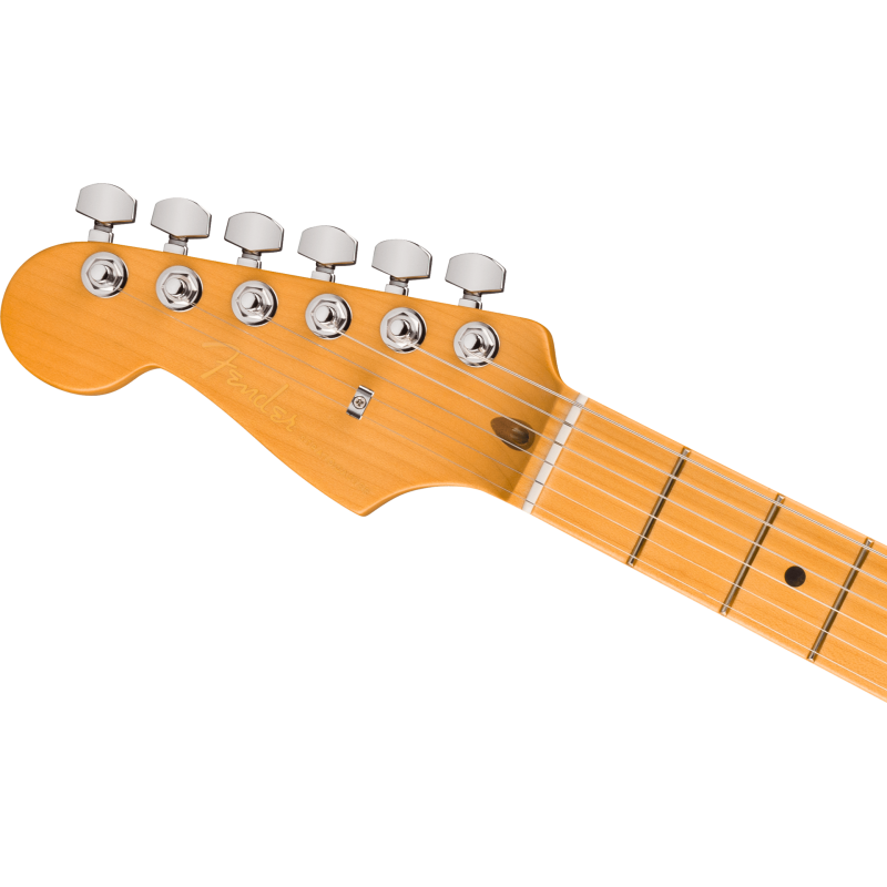 FENDER American Ultra II Stratocaster Gaucher touche erable Avalanche