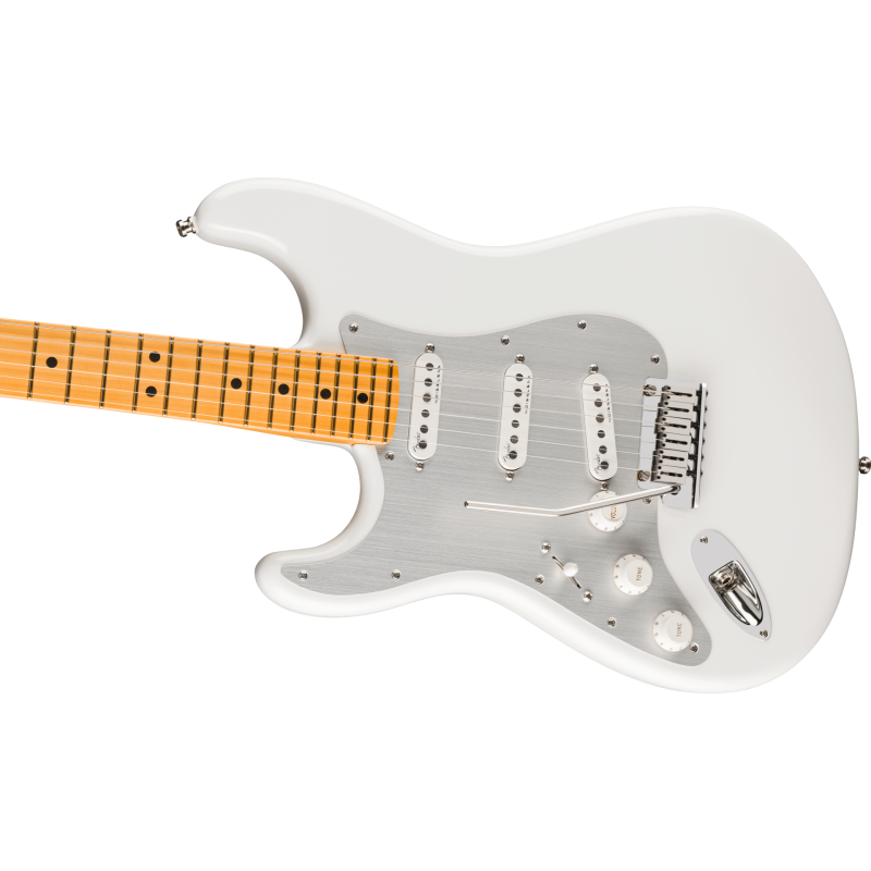 FENDER American Ultra II Stratocaster Gaucher touche erable Avalanche